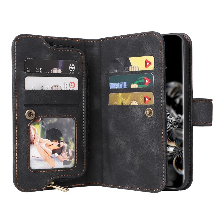 For Samsung Galaxy S20 Ultra Multifunctional Card Slot Zipper Wallet Leather Phone Case
