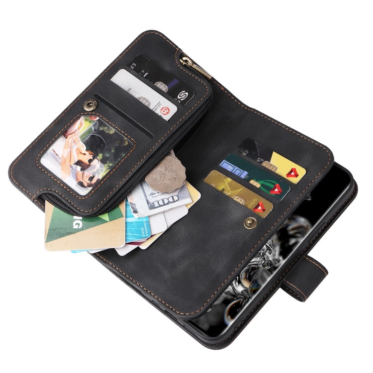 For Samsung Galaxy S20 Ultra Multifunctional Card Slot Zipper Wallet Leather Phone Case