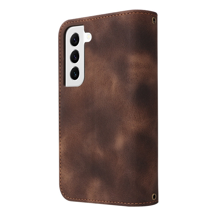 For Samsung Galaxy S22+ 5G Multifunctional Card Slot Zipper Wallet Leather Phone Case