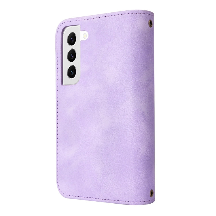 For Samsung Galaxy S22+ 5G Multifunctional Card Slot Zipper Wallet Leather Phone Case