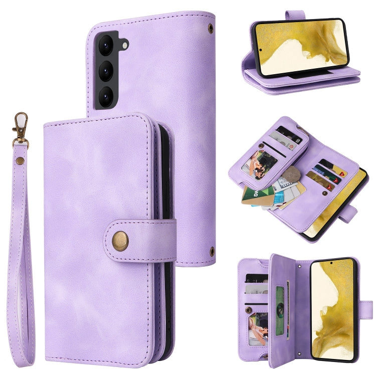 For Samsung Galaxy S23 5G Multifunctional Card Slot Zipper Wallet Leather Phone Case