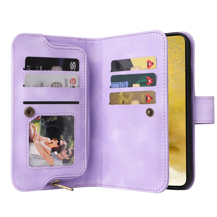 For Samsung Galaxy S23 5G Multifunctional Card Slot Zipper Wallet Leather Phone Case