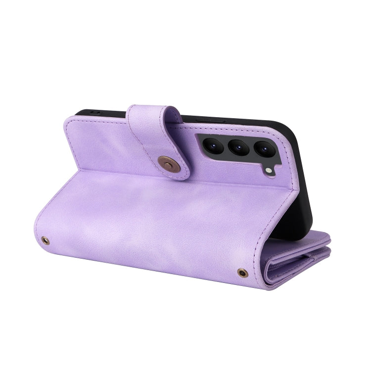 For Samsung Galaxy S23 5G Multifunctional Card Slot Zipper Wallet Leather Phone Case