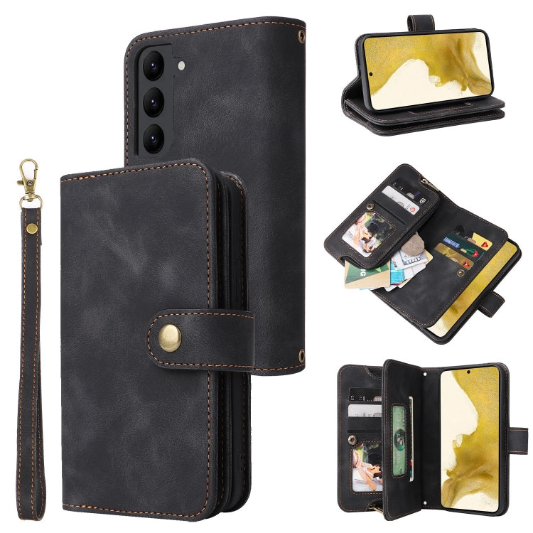 For Samsung Galaxy S23 5G Multifunctional Card Slot Zipper Wallet Leather Phone Case