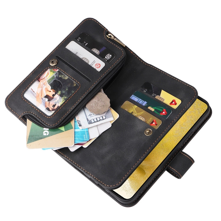 For Samsung Galaxy S23 5G Multifunctional Card Slot Zipper Wallet Leather Phone Case