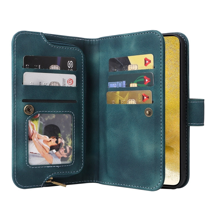 For Samsung Galaxy S23+ 5G Multifunctional Card Slot Zipper Wallet Leather Phone Case
