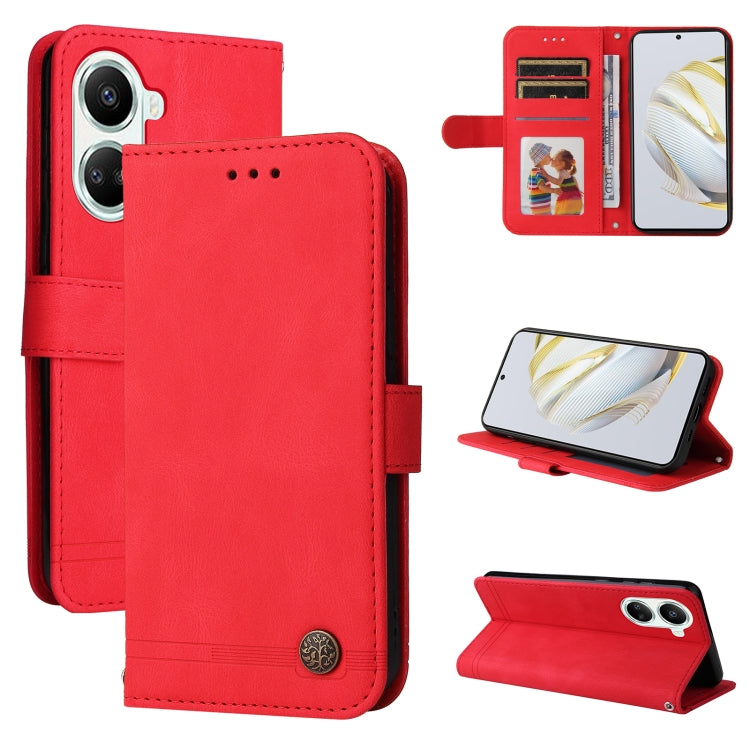 For Huawei nova 10 SE Skin Feel Life Tree Metal Button Leather Phone Case