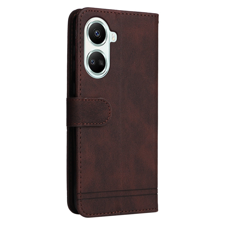 For Huawei nova 10 SE Skin Feel Life Tree Metal Button Leather Phone Case