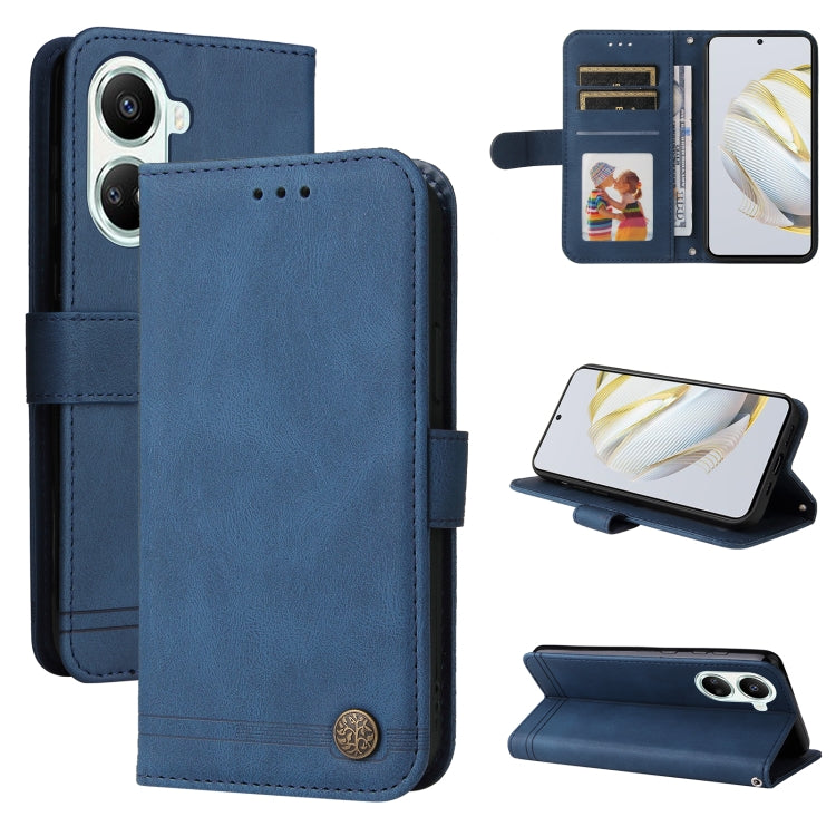 For Huawei nova 10 SE Skin Feel Life Tree Metal Button Leather Phone Case