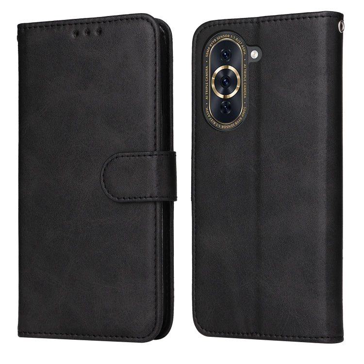For Huawei nova 10 Pro Classic Calf Texture Flip Leather Phone Case
