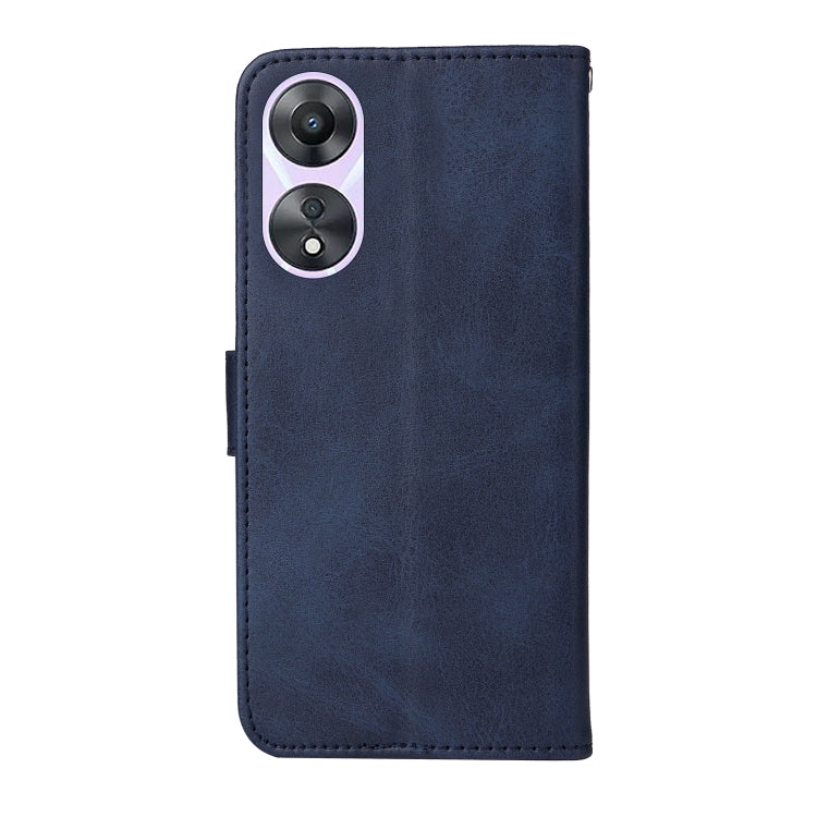 For OPPO A58 5G Classic Calf Texture Flip Leather Phone Case