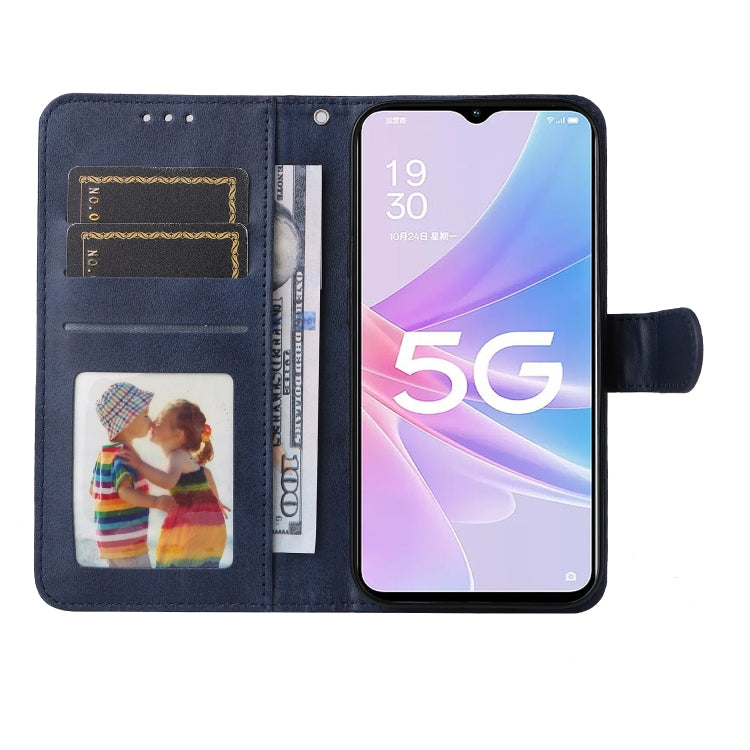 For OPPO A58 5G Classic Calf Texture Flip Leather Phone Case