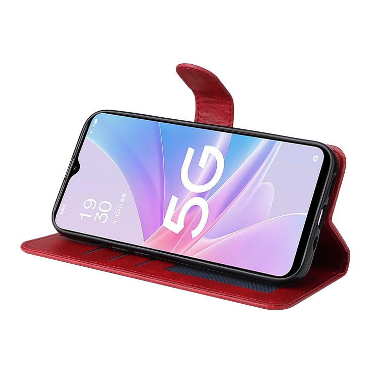 For OPPO A58 5G Classic Calf Texture Flip Leather Phone Case