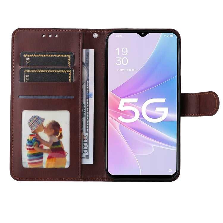 For OPPO A58 5G Classic Calf Texture Flip Leather Phone Case