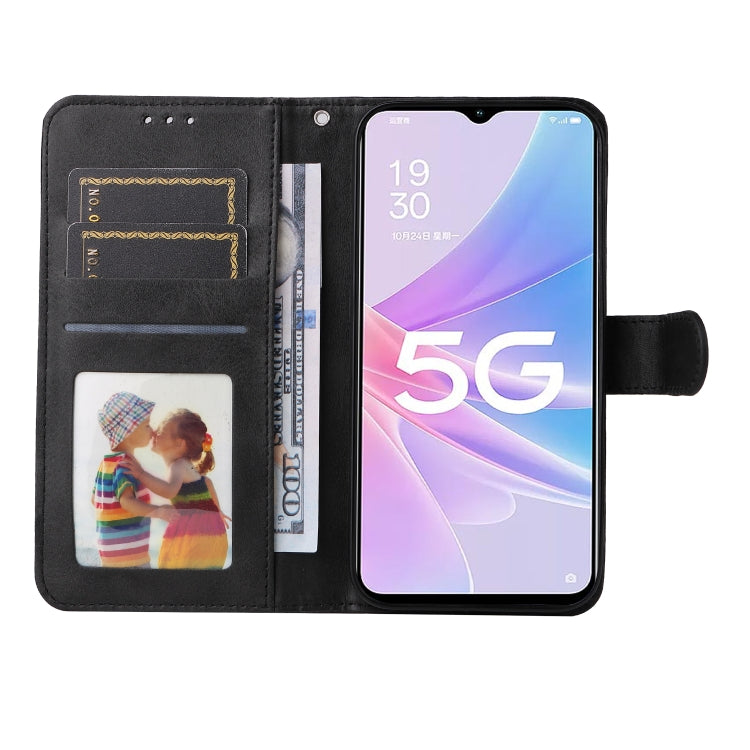 For OPPO A58 5G Classic Calf Texture Flip Leather Phone Case