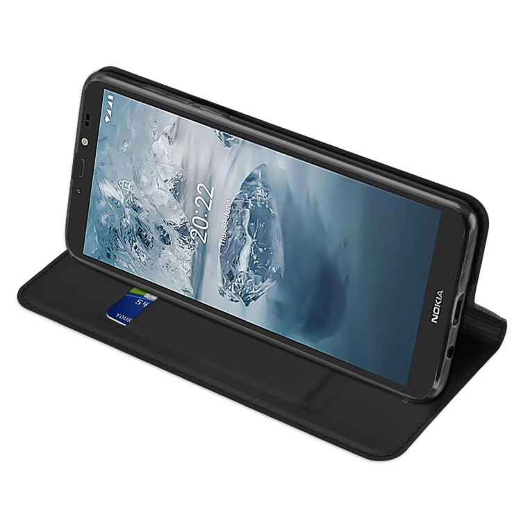 For Nokia C2 2nd Edition DUX DUCIS Skin Pro Series Flip Leather Phone Case