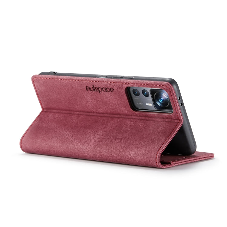For Xiaomi 12Tï¼12T Pro AutSpace A01 Retro Skin-feel Crazy Horse Texture Leather Phone Case