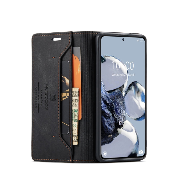 For Xiaomi 12Tï¼12T Pro AutSpace A01 Retro Skin-feel Crazy Horse Texture Leather Phone Case