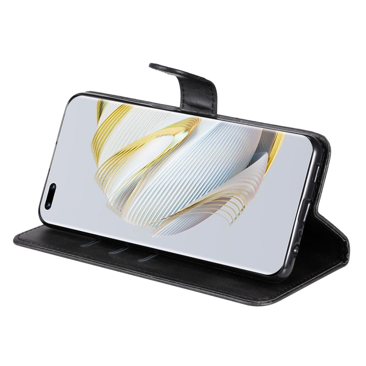 For Huawei nova 10 Calf Texture Zipper Leather Phone Case