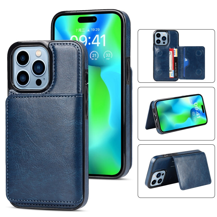 For iPhone 14 Pro Max Shockproof PU + TPU Phone Case