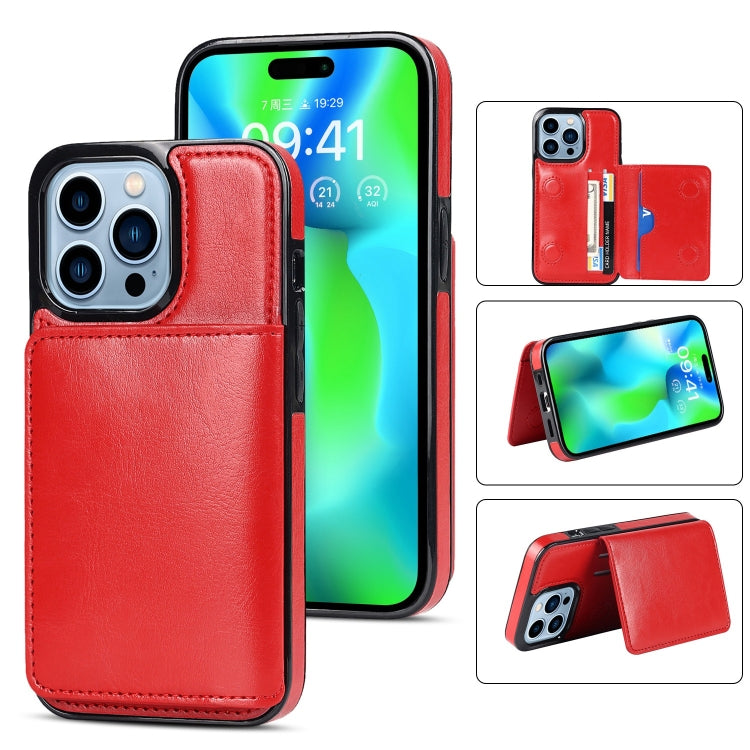 For iPhone 14 Pro Max Shockproof PU + TPU Phone Case