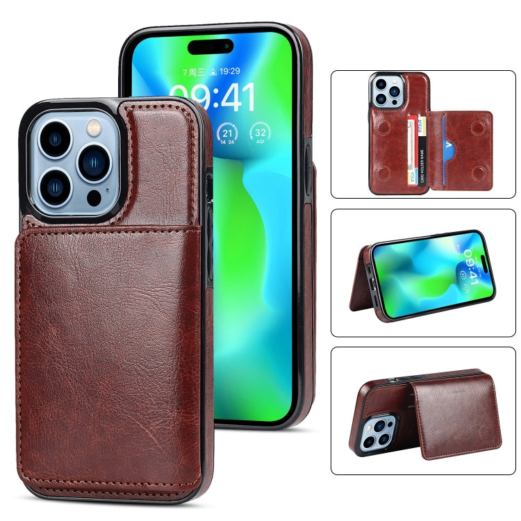For iPhone 14 Pro Shockproof PU + TPU Phone Case