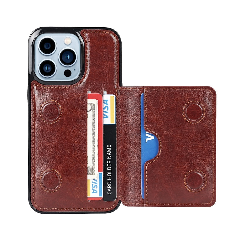 For iPhone 14 Pro Shockproof PU + TPU Phone Case
