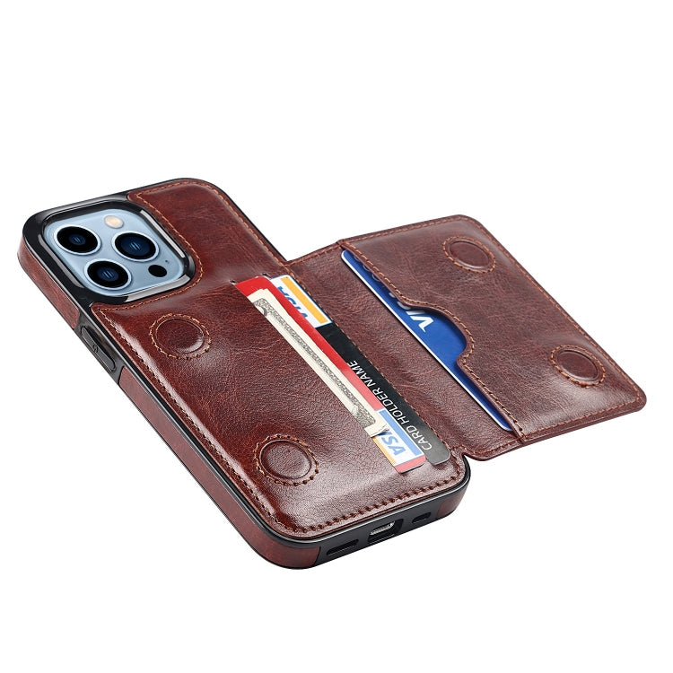 For iPhone 14 Pro Shockproof PU + TPU Phone Case