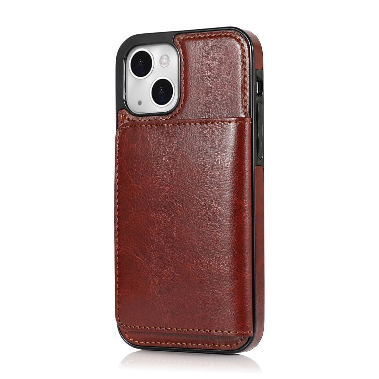 For iPhone 14 Plus Shockproof PU + TPU Phone Case