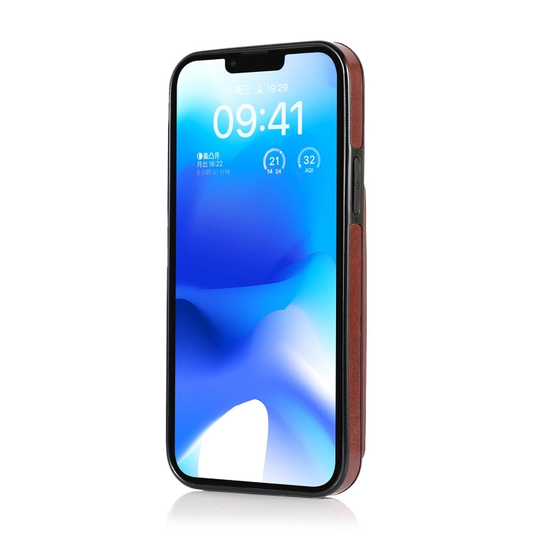 For iPhone 14 Plus Shockproof PU + TPU Phone Case