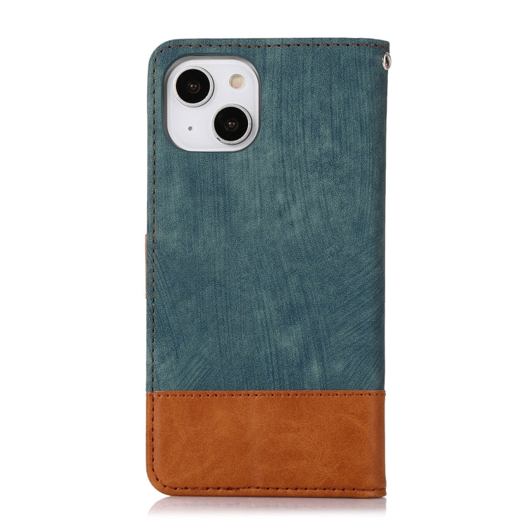 For iPhone 14 Splicing Leather Phone Case