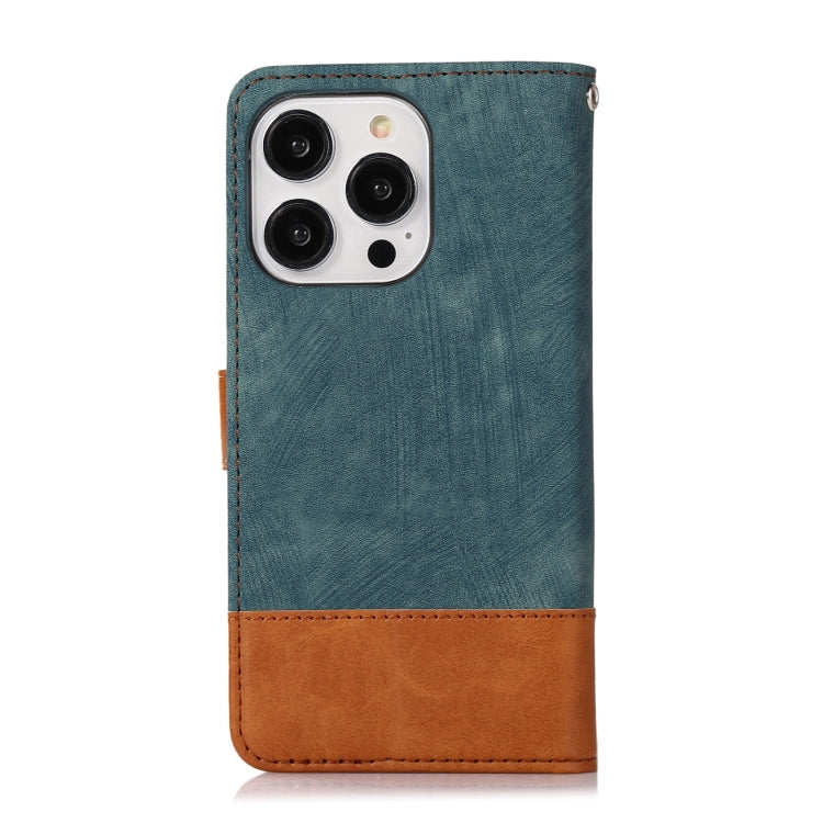 For iPhone 14 Pro Splicing Leather Phone Case