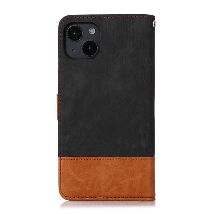 For iPhone 13 Splicing Leather Phone Case