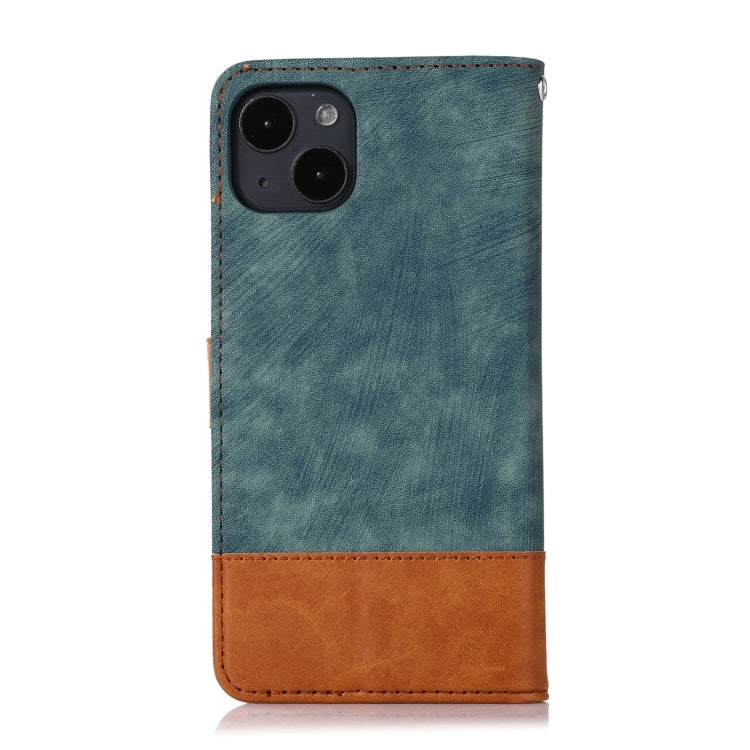 For iPhone 13 Splicing Leather Phone Case