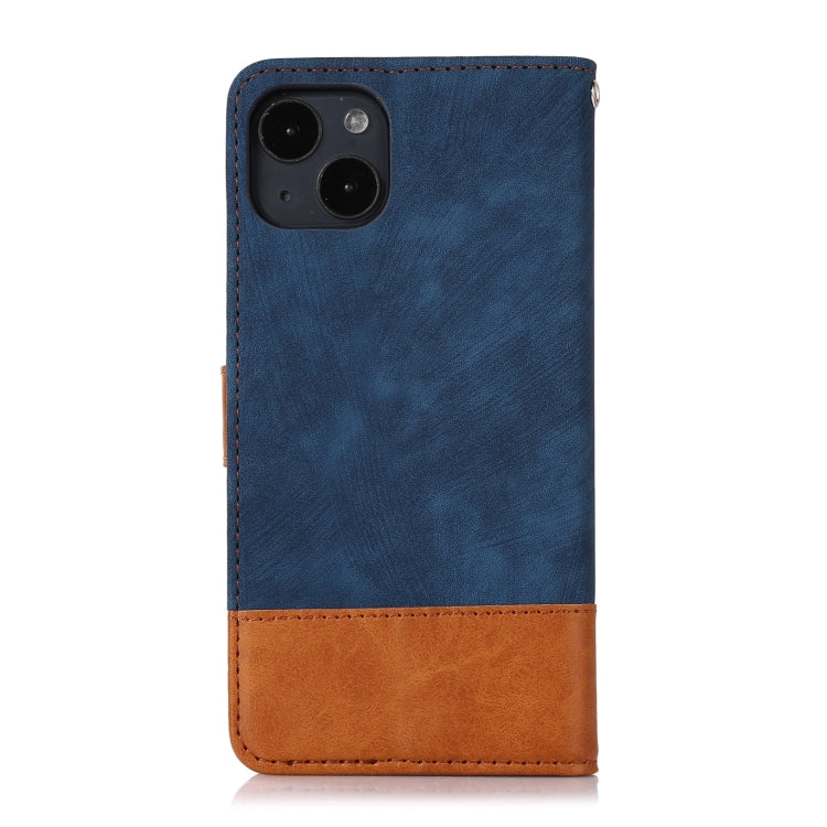 For iPhone 13 Splicing Leather Phone Case