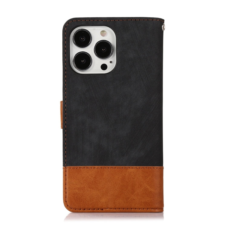 For iPhone 13 Pro Splicing Leather Phone Case