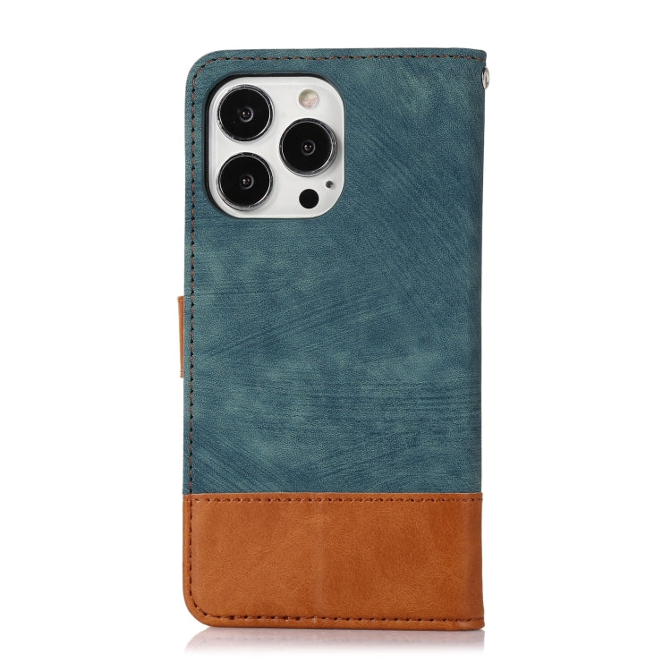 For iPhone 13 Pro Splicing Leather Phone Case