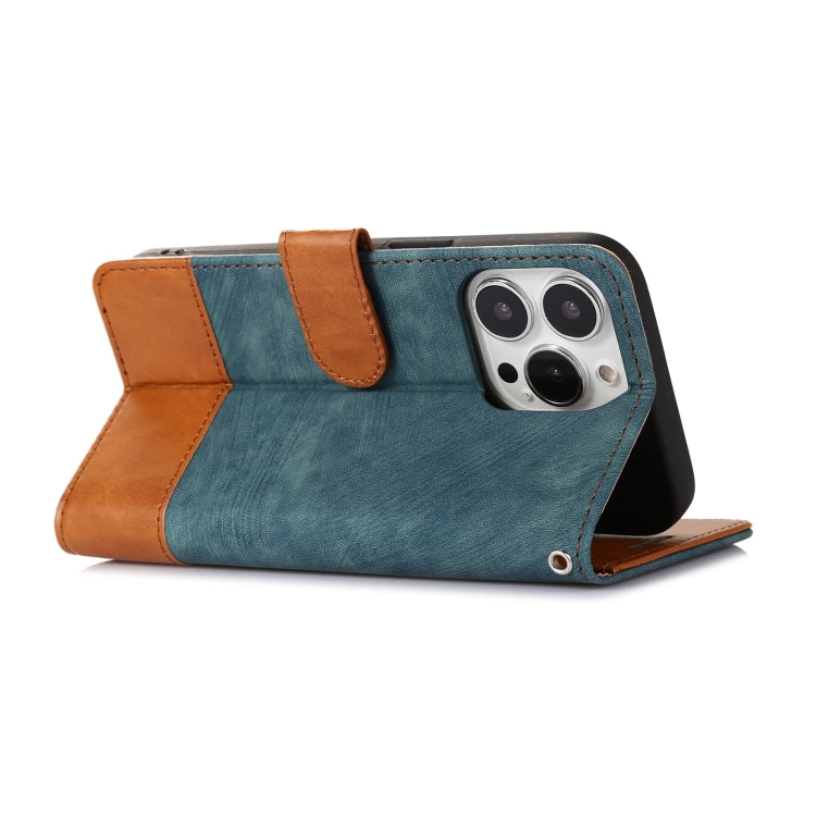 For iPhone 13 Pro Splicing Leather Phone Case