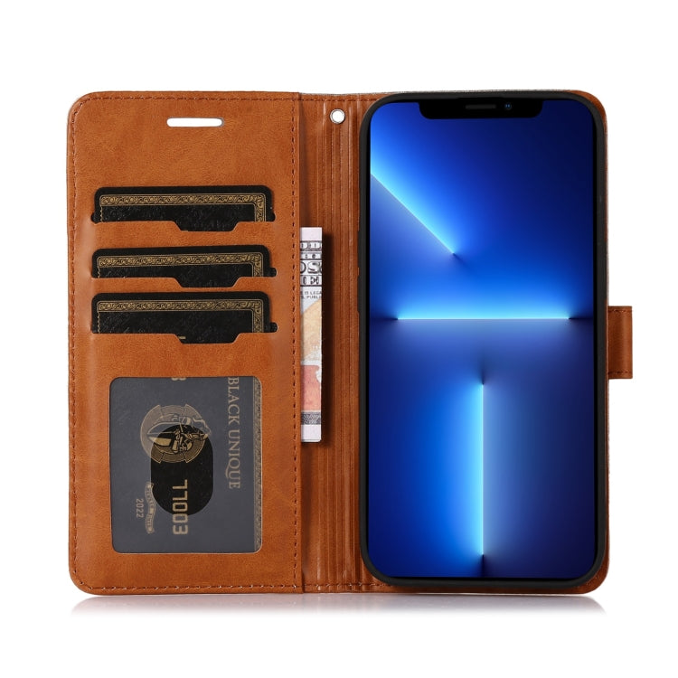 For iPhone 13 Pro Splicing Leather Phone Case