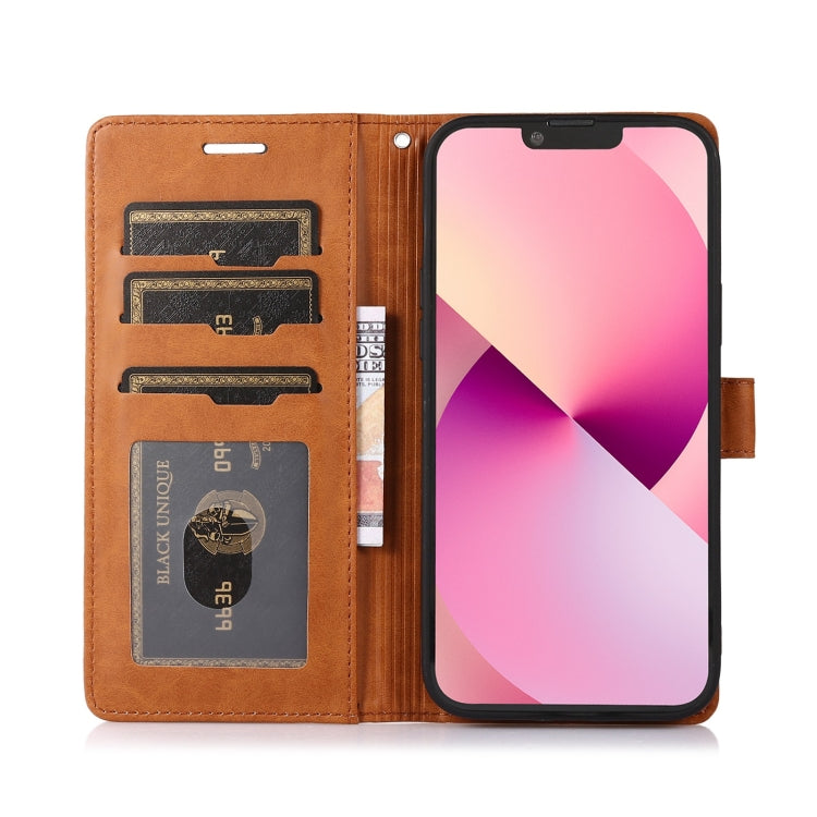 For iPhone 13 Pro Max Splicing Leather Phone Case