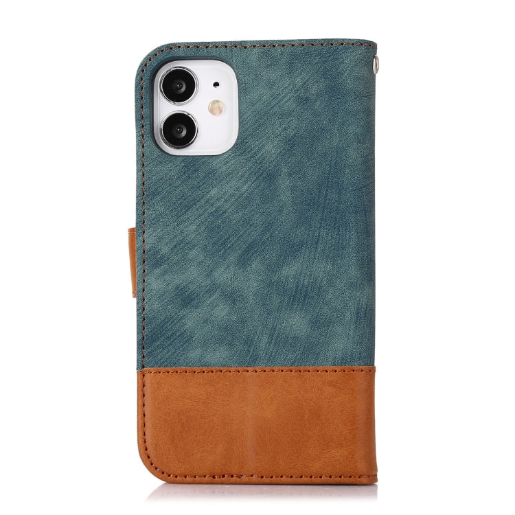 For iPhone 12 mini Splicing Leather Phone Case