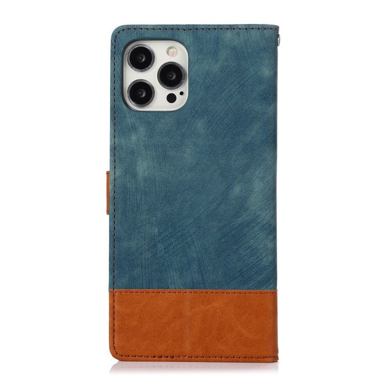 For iPhone 12 Pro Max Splicing Leather Phone Case
