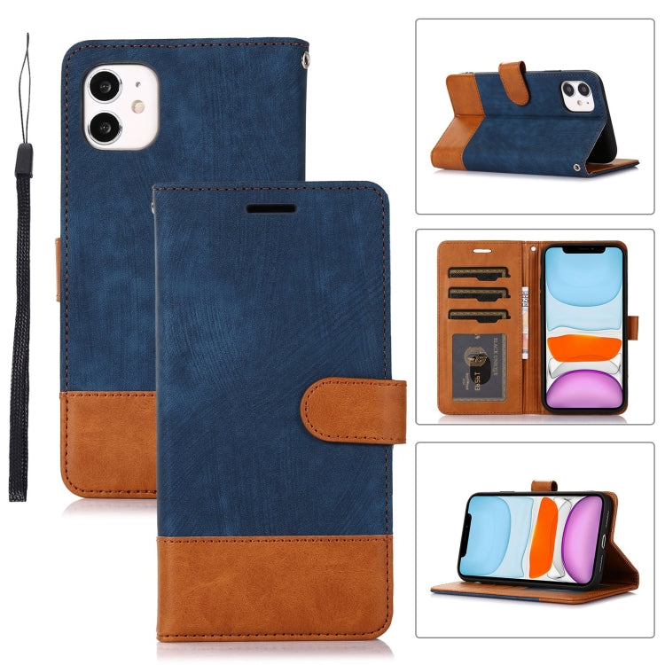 For iPhone 11 Splicing Leather Phone Case