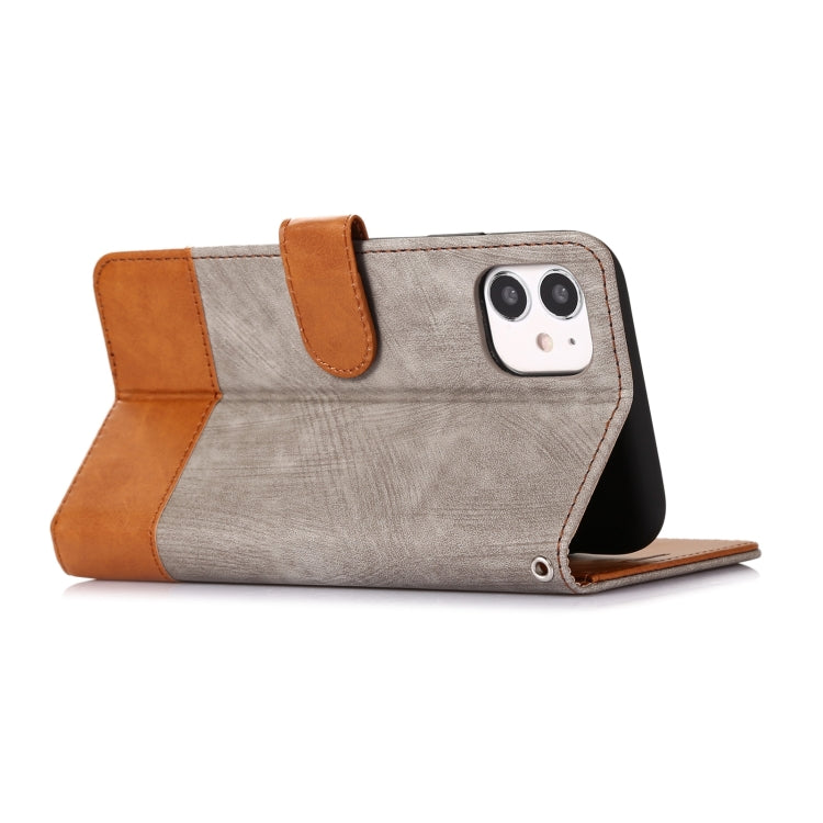 For iPhone 11 Splicing Leather Phone Case