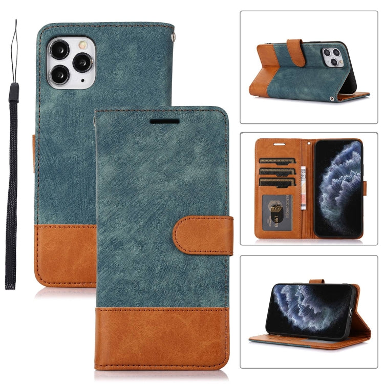For iPhone 11 Pro Splicing Leather Phone Case