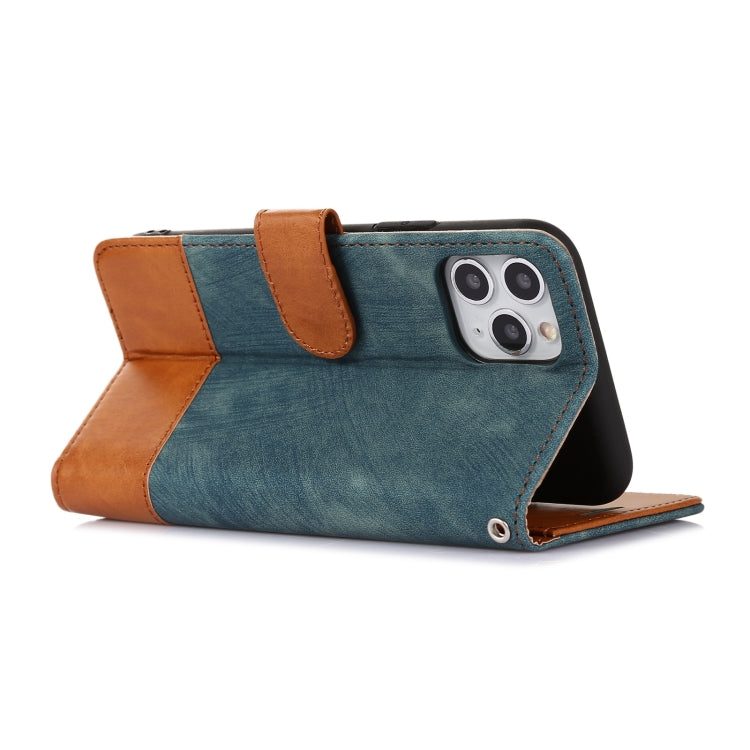 For iPhone 11 Pro Splicing Leather Phone Case