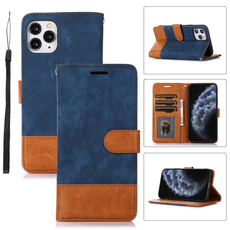 For iPhone 11 Pro Splicing Leather Phone Case