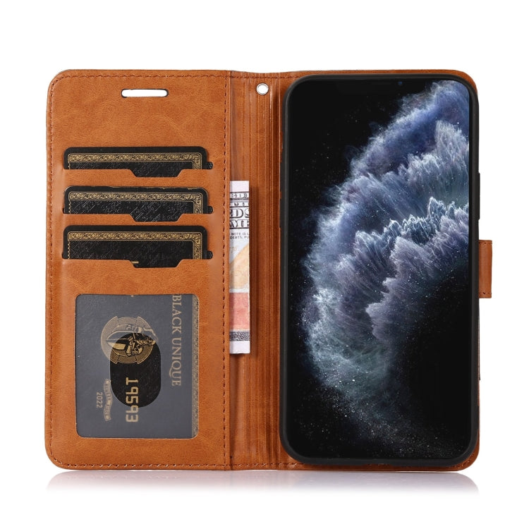 For iPhone 11 Pro Splicing Leather Phone Case