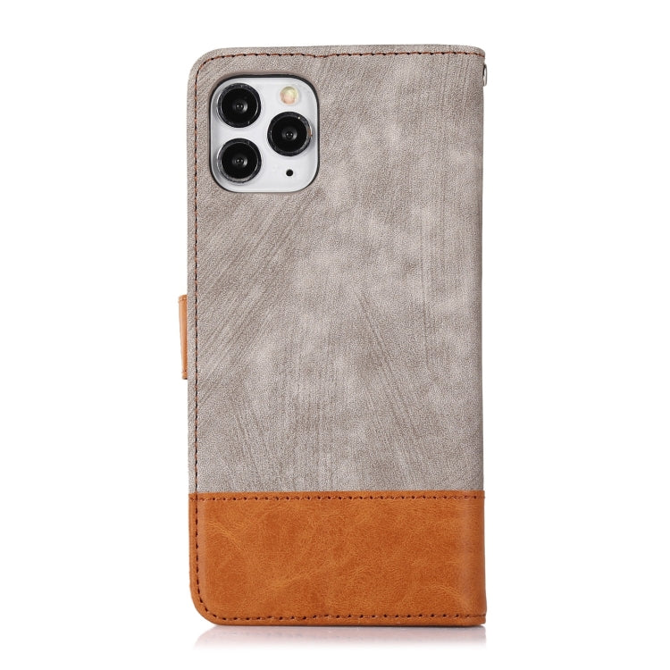 For iPhone 11 Pro Splicing Leather Phone Case