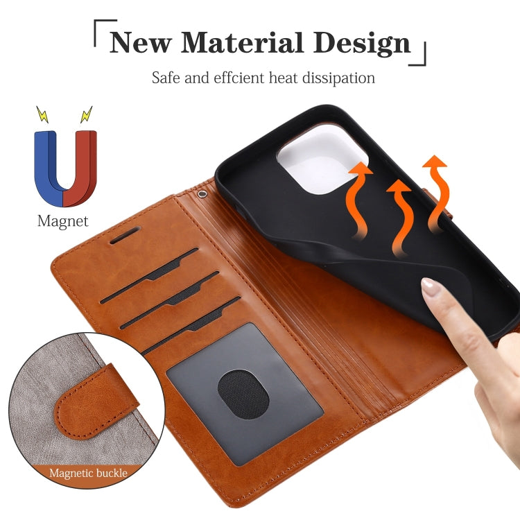For iPhone 11 Pro Splicing Leather Phone Case